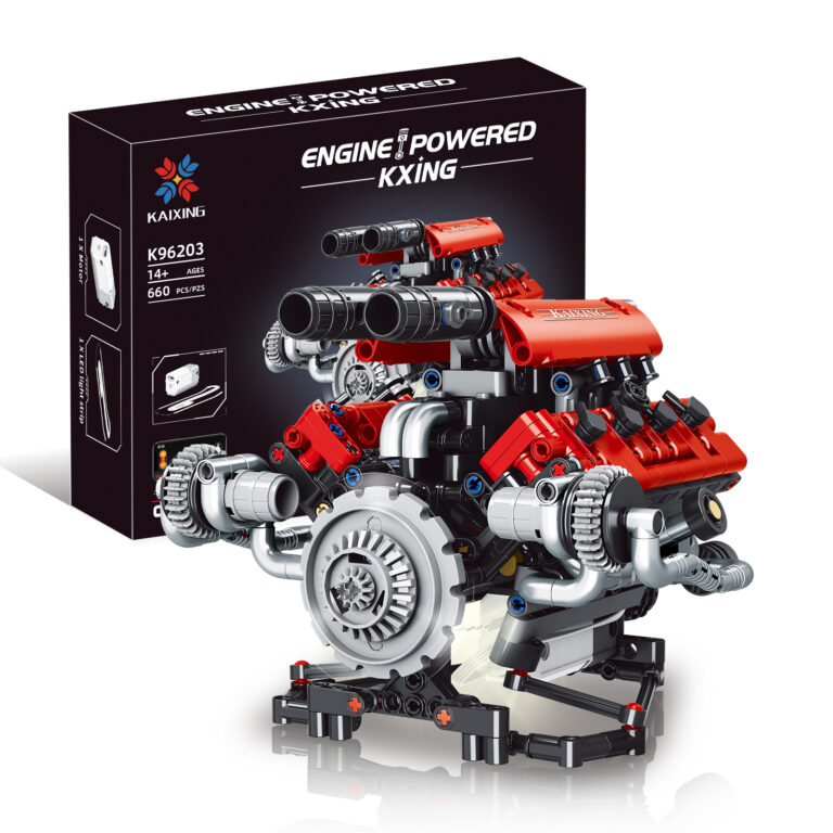 Motor Ferrari F154 V8 de bloques K96203 – 660 piezas, luces y app