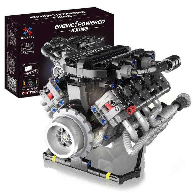 Motor Lamborghini V8 de bloques K96206 – 715 piezas, luces y app
