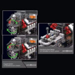Motor American Muscle Car V8 con transmisión Mould King 10225 – 855 piezas