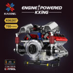 Motor Ferrari F40 LM V8 de bloques K96207 – 700 piezas, luces y app