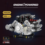 Motor Aston Martin Valkyrie de bloques K96209 – 689 piezas, luces y app