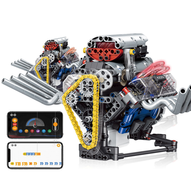 Motor Hellcat V8 de bloques K96202 – 665 piezas, luces y app
