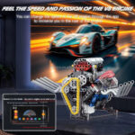 Motor Hellcat V8 de bloques K96202 – 665 piezas, luces y app
