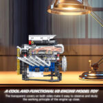 Motor Hellcat V8 de bloques K96202 – 665 piezas, luces y app