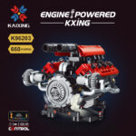 Motor Ferrari F154 V8 de bloques K96203 – 660 piezas, luces y app