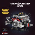 Motor BMW F1 V8 de bloques K96212 – 664 piezas, luces y app