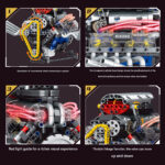 Motor Hellcat V8 de bloques K96202 – 665 piezas, luces y app