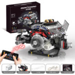 Motor BMW F1 V8 de bloques K96212 – 664 piezas, luces y app